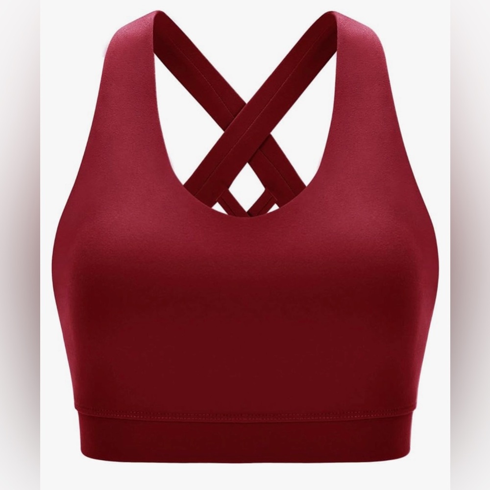 Running Girl cross-cross back strappy sports bra